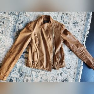 Sale!! ALLSAINTS tan leather jacket